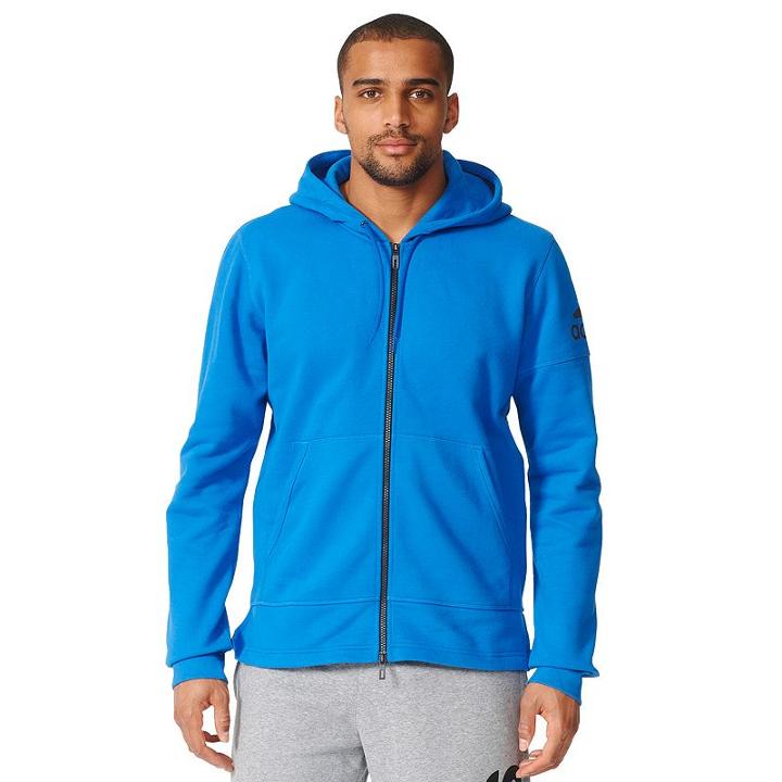 Men's Adidas Postgame Fleece Hoodie, Size: Medium, Brt Blue