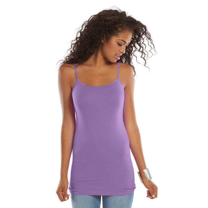 Juniors' So&reg; Tunic Cami, Girl's, Size: Xl, Lt Purple