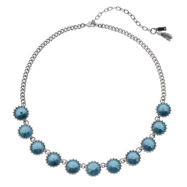 Simply Vera Vera Wang Blue Circle Link Necklace, Women's