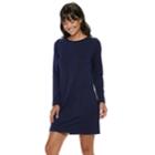 Women's Apt. 9&reg; Crewneck Sweaterdress, Size: Medium, Dark Blue