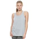 Juniors' So&reg; Mesh Back Space-dyed Tank, Teens, Size: Small, Grey