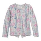 Girls 7-16 Harper & Elliott Split Back Pullover, Size: Medium, Light Grey