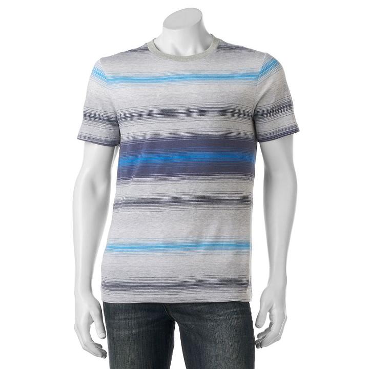 Big & Tall Urban Pipeline&reg; Classic-fit Striped Tee, Men's, Size: Xxl Tall, Blue