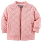 Baby Girl Carter's Quilted Jacket, Size: 24 Months, Pink