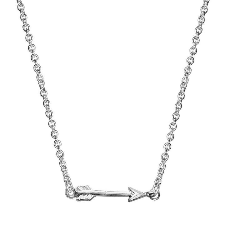 Itsy Bitsy Sterling Silver Arrow Necklace, Women's, Size: 16