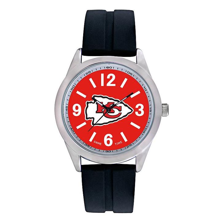 Men's Game Time Kansas City Chiefs Varsity Watch, Black