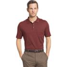 Men's Van Heusen Flex Stretch Striped Jacquard Polo, Size: Small, Dark Red