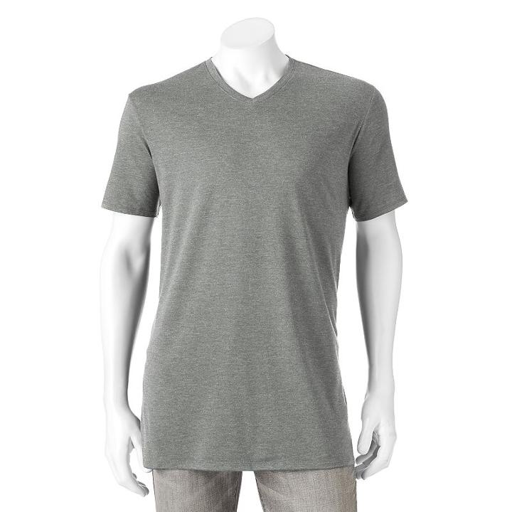 Big & Tall Apt. 9 Core Solid V-neck Tee, Men's, Size: 3xb, Med Grey