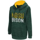Women's Campus Heritage North Dakota State Bison Throw-back Pullover Hoodie, Size: Small, Dark Green