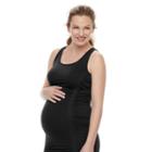 Maternity A:glow Ruched Workout Tank, Women's, Size: Xxl-mat, Black