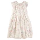 Girls 4-12 Oshkosh B'gosh&reg; Floral Waterfall Ruffle Chiffon Dress, Size: 7