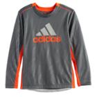 Boys 4-7x Adidas Mesh High Low Tee, Size: 7, Dark Grey