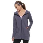 Women's Tek Gear&reg; Thumb Hole Long Jacket, Size: Xs, Drk Purple