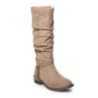So&reg; Ellen Girls' Tall Boots, Size: 13, Beig/green (beig/khaki)