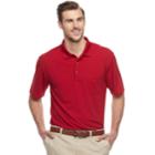 Big & Tall Grand Slam Driflow Regular-fit Mini-ottoman Textured Performance Golf Polo, Men's, Size: Xl Tall, Dark Red