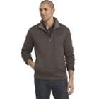 Big & Tall Van Heusen Traveler Classic-fit Quarter-zip Pullover, Men's, Size: Xxl Tall, Grey