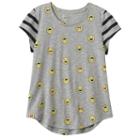 Girls 7-16 & Plus Size So&reg; Short Sleeve Curve Hem Tee, Girl's, Size: 14, Med Grey