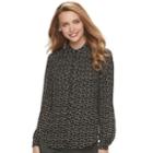 Women's Elle&trade; Chiffon Blouse, Size: Large, Oxford
