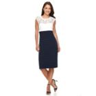 Women's Scarlett Colorblock Shutter Stripe Sheath Dress, Size: 8, Beige Oth