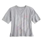 Girls 7-16 Under Armour Step It Up Short Sleeve Graphic Tee, Size: Large, Med Grey