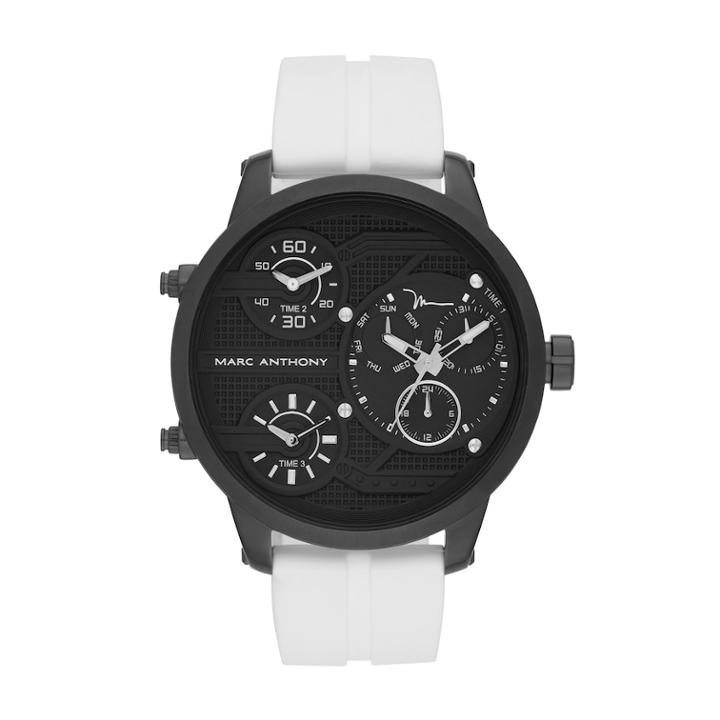 Marc Anthony Watch - Men's Silicone Chronograph, Size: Xl, White