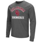 Men's Campus Heritage Oklahoma Sooners Wordmark Long-sleeve Tee, Size: Xxl, Grey (charcoal)