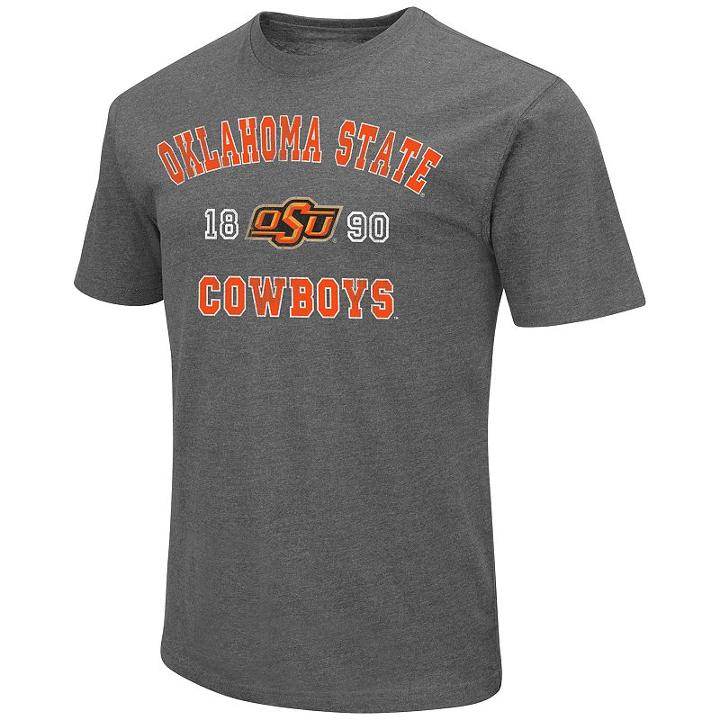 Men's Campus Heritage Oklahoma State Cowboys Heritage Tee, Size: Large, Drk Orange