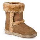 Journee Chuckie Girls' Boots, Girl's, Size: 2, Brown