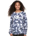 Juniors' Grayson Threads Tie Dye Graphic Sweatshirt, Teens, Size: Medium, Blue Other