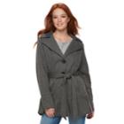 Women's D.e.t.a.i.l.s Flounce Jacket, Size: Medium, Grey (charcoal)