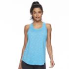 Women's Petite Tek Gear&reg; Racer Back Tank, Size: Xl Petite, Med Blue