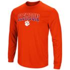 Men's Campus Heritage Clemson Tigers Gradient Long-sleeve Tee, Size: Xl, Drk Orange