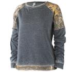 Women's Realtree Epic Crewneck Fleece Top, Size: Xl, Black
