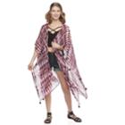 Women's Mudd&reg; Tie Dyed Kimono, Dark Red