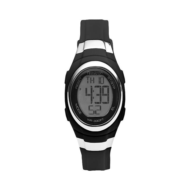 Armitron Women's Digital Chronograph Watch, Size: Small, Black
