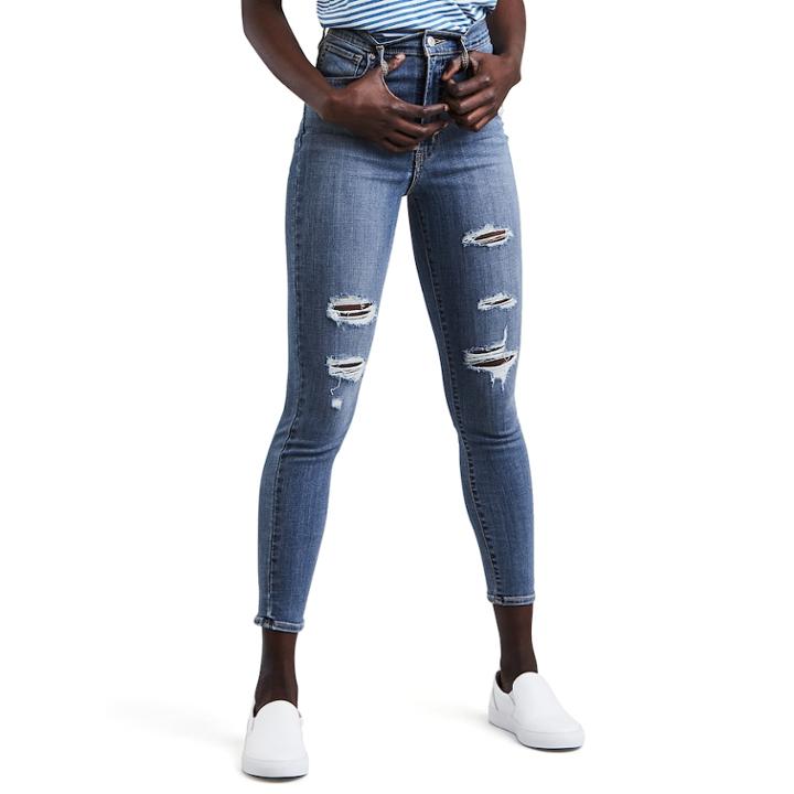 Women's Levi's&reg; Mile High Skinny Ankle Jeans, Size: 30(us 10)m, Med Blue