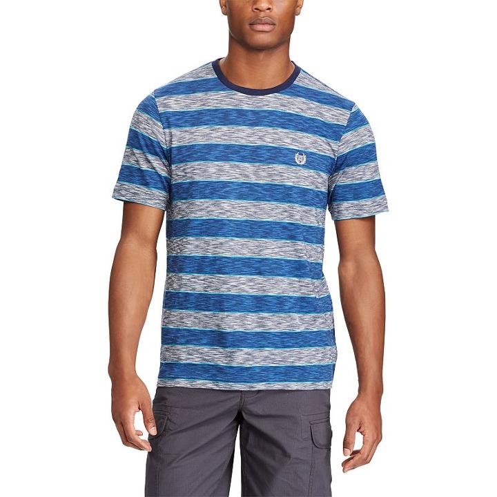 Men's Chaps Classic-fit Striped Tee, Size: Xxl, Blue (navy)