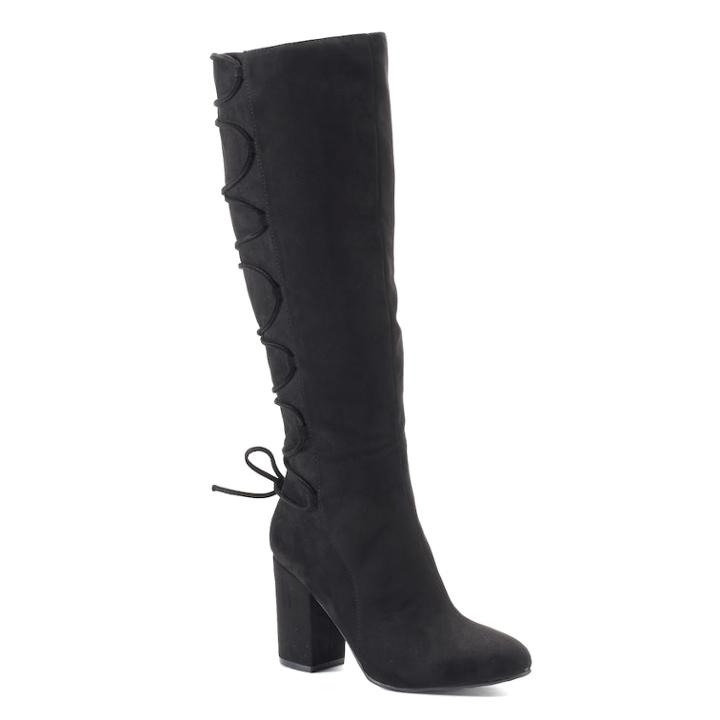 So&reg; Screenname Women's Knee High Boots, Size: Medium (9.5), Black