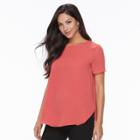 Women's Apt. 9&reg; High-low Tee, Size: Xxl, Med Orange
