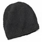 Sijjl Pyramid Cable-knit Wool Beanie Hat, Women's, Black