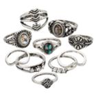Mudd&reg; Antiqued Ring Set, Teens, Silver