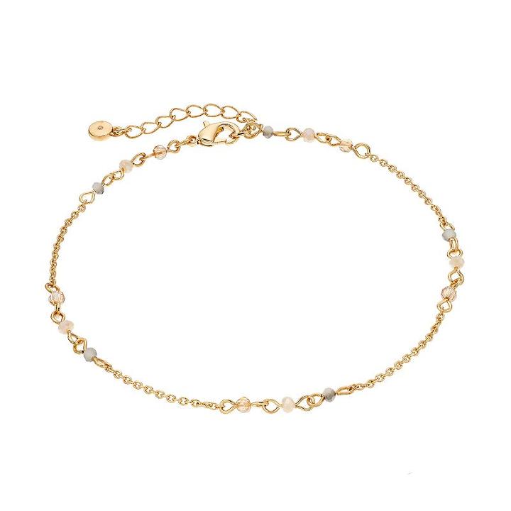 Lc Lauren Conrad Beaded Station Anklet, Women's, Blue