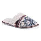 Muk Luks Women's Knit Scuff Slippers, Size: Medium, White