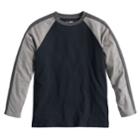 Boys 8-20 Urban Pipeline Striped Raglan Tee, Size: Medium, Black