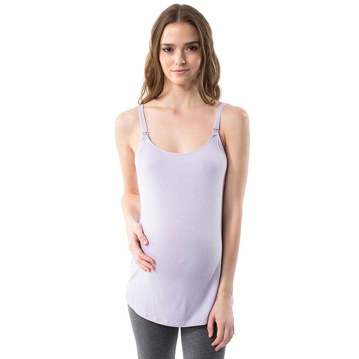 Maternity Pip & Vine By Rosie Pope Nursing Cami, Women's, Size: L-mat, Med Purple