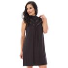 Women's Ab Studio Lace Shift Dress, Size: Regular, Black