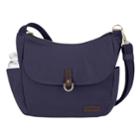 Travelon Anti-theft Courier Bucket Hobo Bag, Women's, Blue