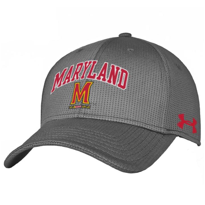Adult Under Armour Maryland Terrapins Stretch-fit Cap, Men's, Size: S/m, Multicolor