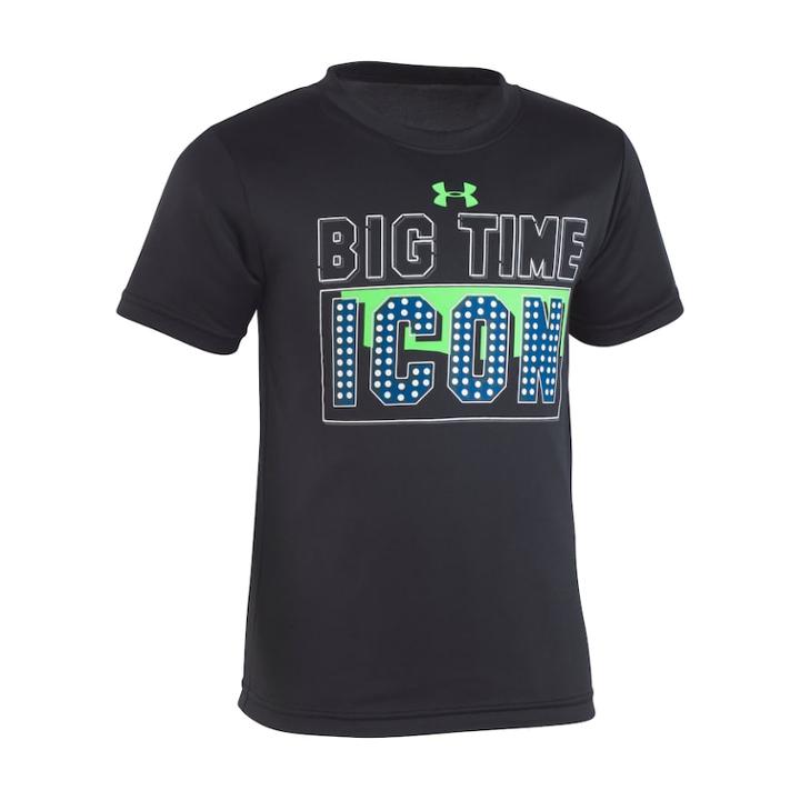 Boys 4-7 Under Armour Big Time Icon Logo Graphic Tee, Size: 7, Black