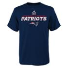 Boys 8-20 New England Patriots Super Bowl Li Champions Marching Band Tee, Boy's, Size: L(14/16), Blue (navy)